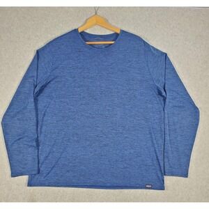 Patagonia Shirt Mens XL Blue Long Sleeve Capilene Cool Daily Performance Tee